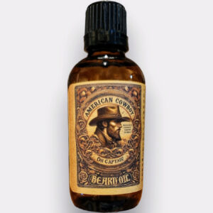 American Cowboy Beard Oil Premium Blend of 9 Natural Oils including Jojoba, Hemp, Argan, Abyssinian, Apricot, Grape Seed, Almond, Coconut, and rosemary for fast and medium absorption